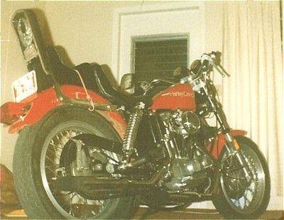 77 Sporty
My first HD after 2 XS 650's. 20 Years Ago when I was attending AMI in Daytona, Fl. In my 