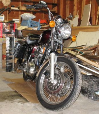 Click to view full size image
 ============== 
Doin' the Cowboy Thang. New Saddlebags.
I need more stuff.
