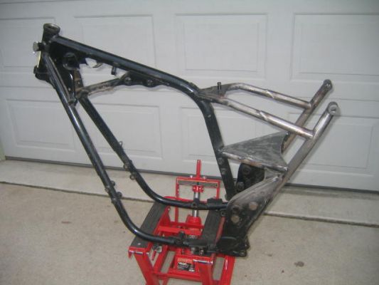 Click to view full size image
 ============== 
Frame
Frame modified and ready for blasting and paint.
