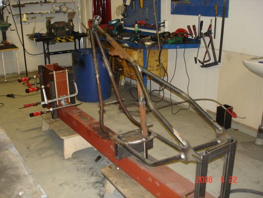 Click to view full size image
 ============== 
frame jig
not cost hunreds to get simple jig. but we spend lot of time to get frame in line.
