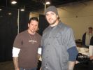 Hard to recognize this is billy lane with me at the 2008 Boston Motorcycle expo, he cut off all the dreds! I am sure we all know why
