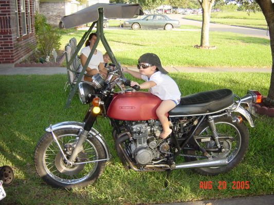 Click to view full size image
 ============== 
Joe Cool
We have a future rider in the family!
