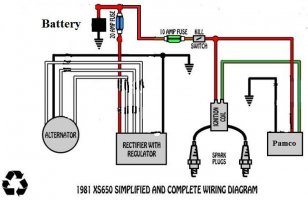650 Rider > > xs650 > > Motorcycle Systems > > Electrical ... xs650 wiring diagram blinkers 